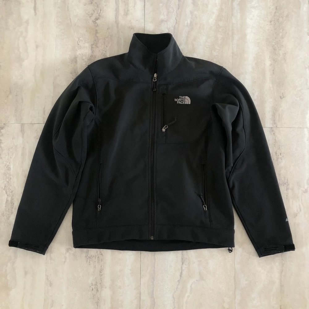 North Face Softshell Men's Jacket Fleece Coat Size S Black